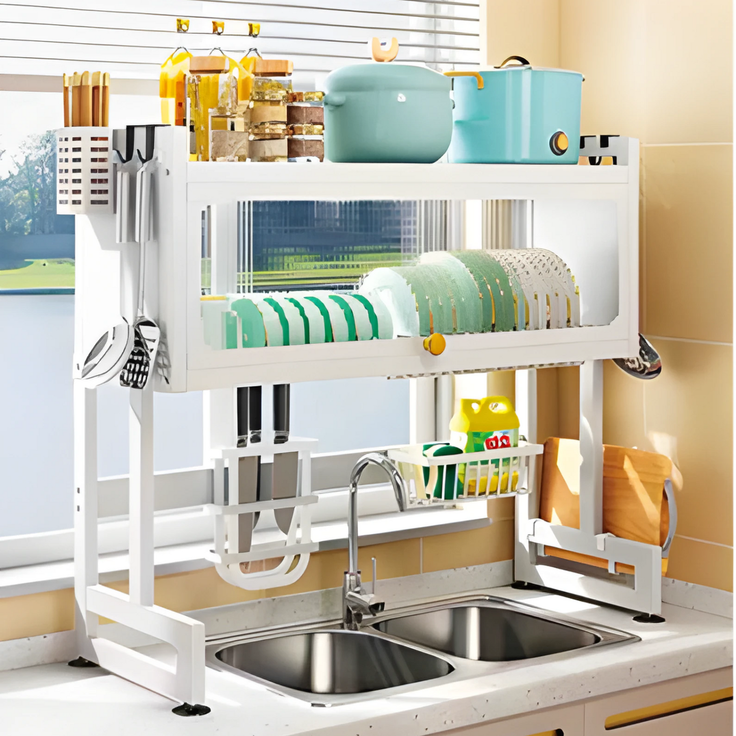 DISH RACK OVER THE SINK